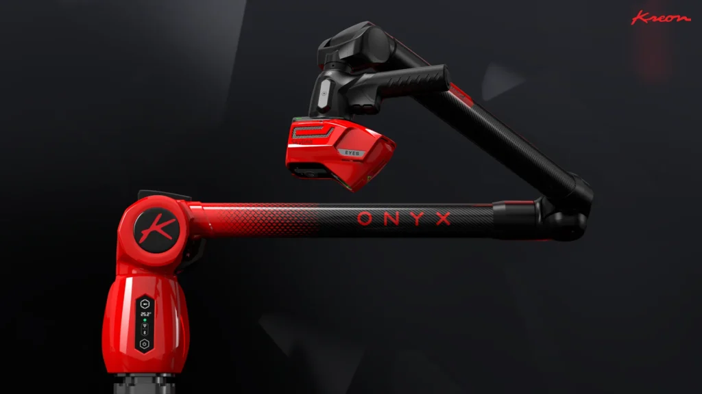 kreon onyx portable arm with 3d scanner approved by Jaguar Landrover